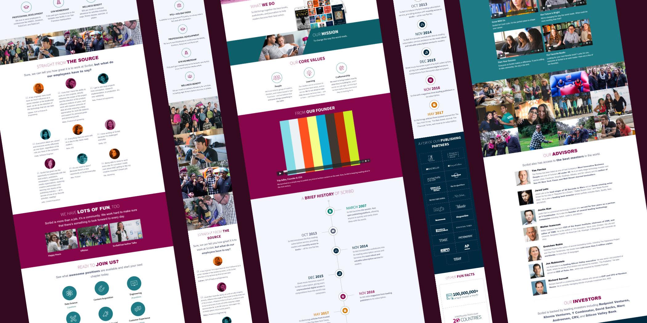 Scribd corporate site