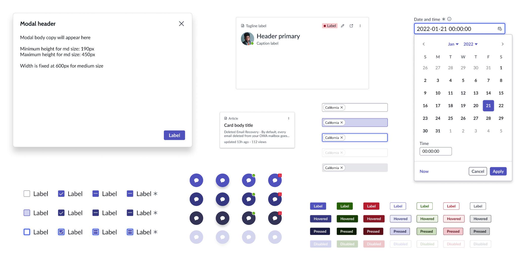 ServiceNow components